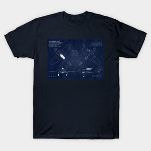 Lavochkin La7 URSS Blueprint T-Shirt